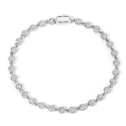 Custom 4mm Fully Iced-Out Ball Chain | Versatile Hip Hop Jewelry for Men | Caratix - CaratixJewelry