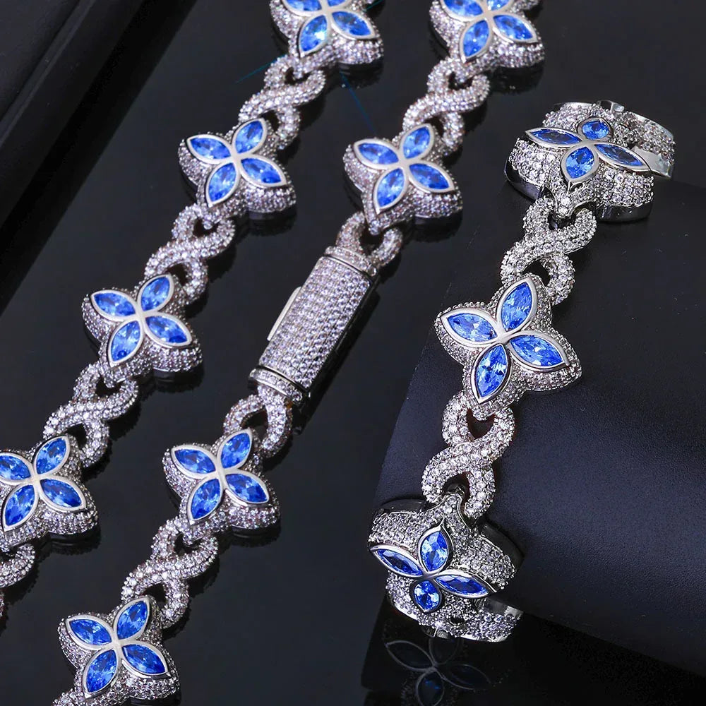 Infinity Zircon Cuban Link Bracelet Luxury Hip Hop Jewelry - CaratixJewelry