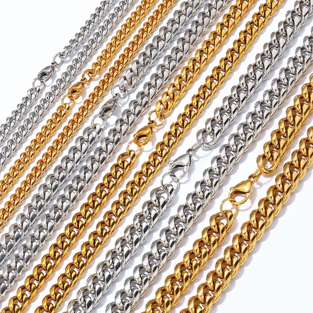 Rounded Cuban Chain Bracelet Stainless Steel Hip Hop Jewelry for Men | Caratix Jewelry - CaratixJewelry