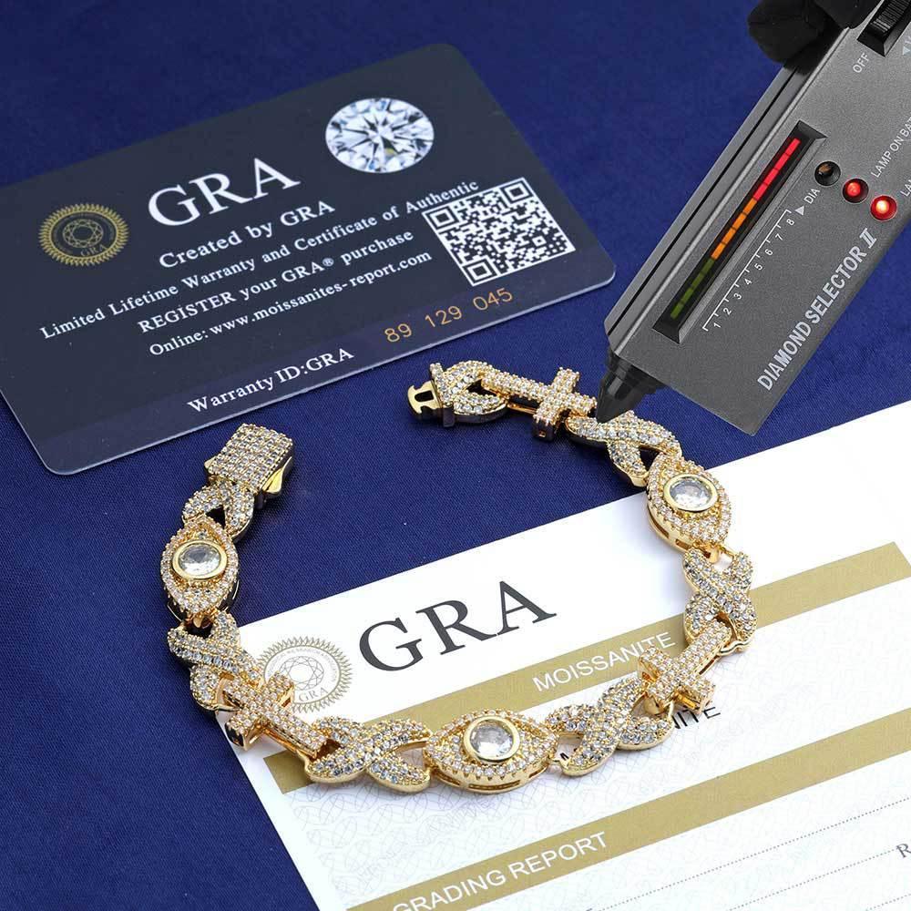 S925 Silver Moissanite Chain for Men Hip Hop Jewelry | Caratix Jewelry - CaratixJewelry