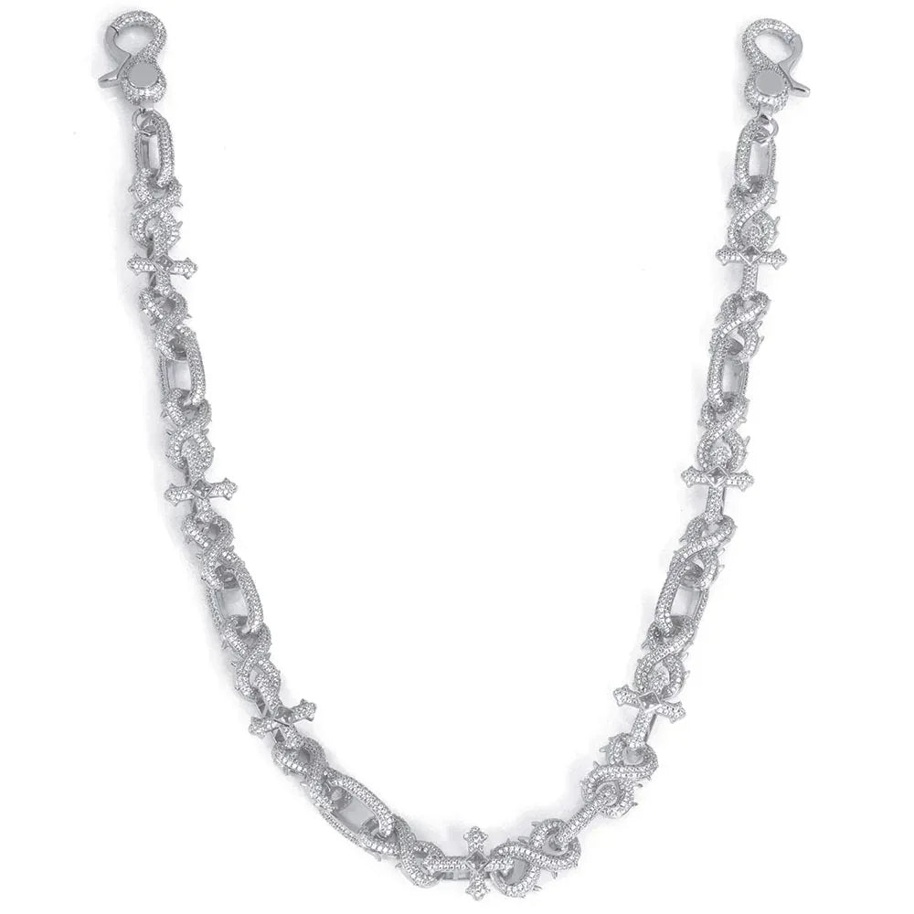 Zircon Cross Figure 8 Hip Hop Bling Waist Chain for Women | Caratix Jewelry - CaratixJewelry