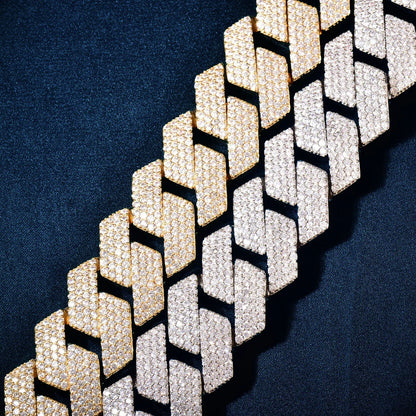 20mm Iced Out Cuban Chain with Copper Zircon - CaratixJewelry