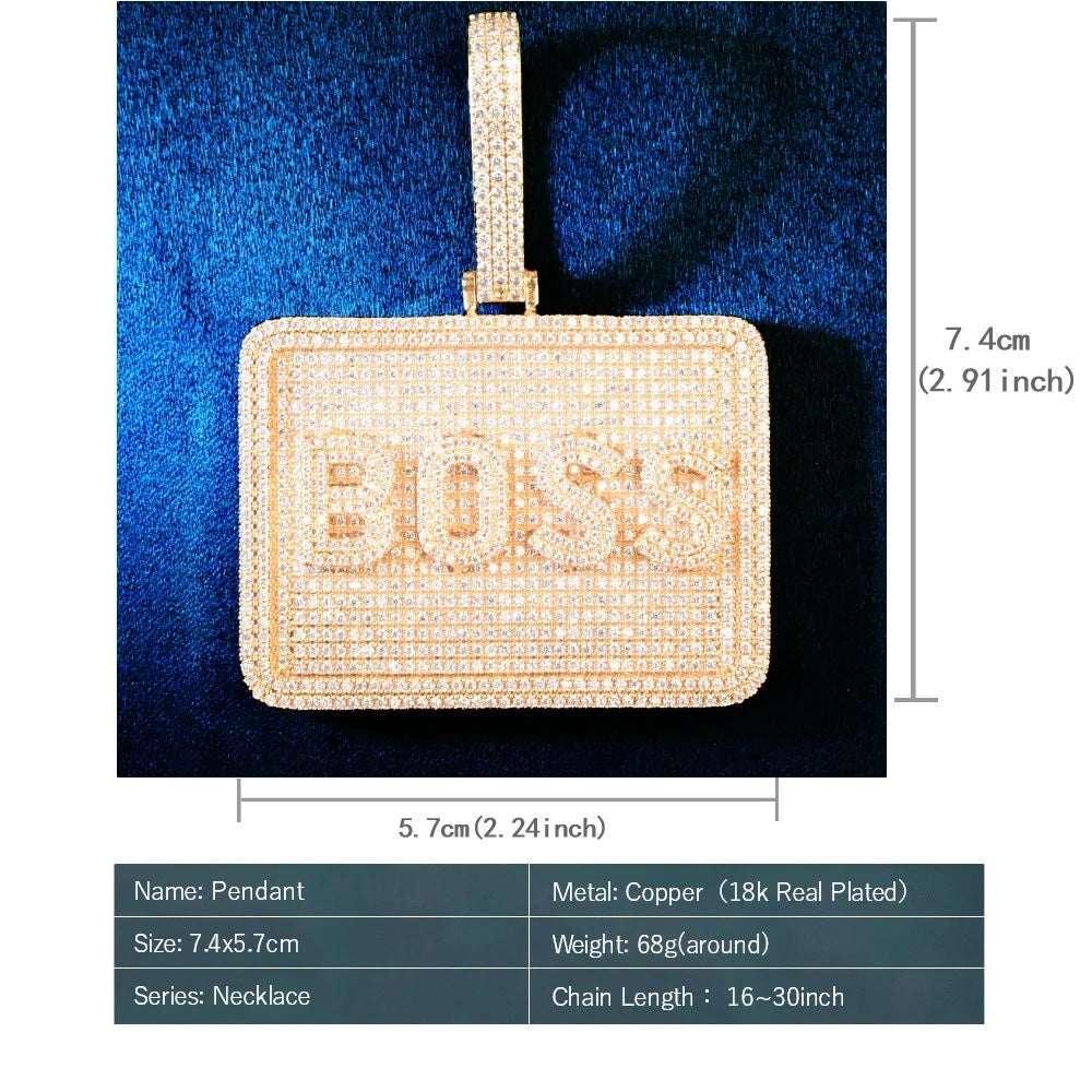 Iced Out Block Letter Pendant | DIY CZ Name Necklace Hip Hop Fashion Jewelry - CaratixJewelry