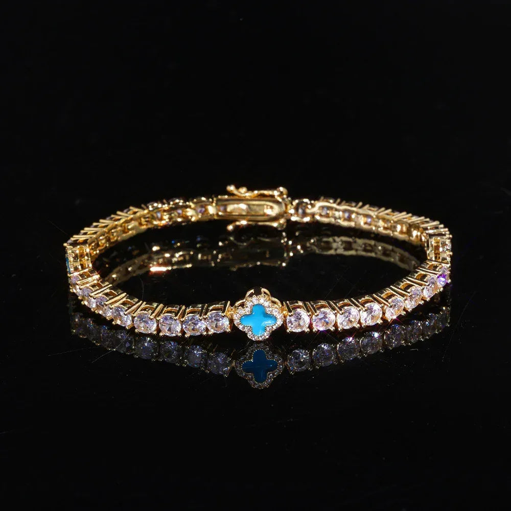 Zircon Tennis Chain Bracelet Rapper Iced Out Chain for Women | Caratix Jewelry - CaratixJewelry