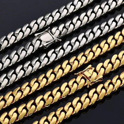 Polished Cuban Link Chain for Men – S925 Sterling Silver Minimalist Luxury Hip Hop Necklace - CaratixJewelry