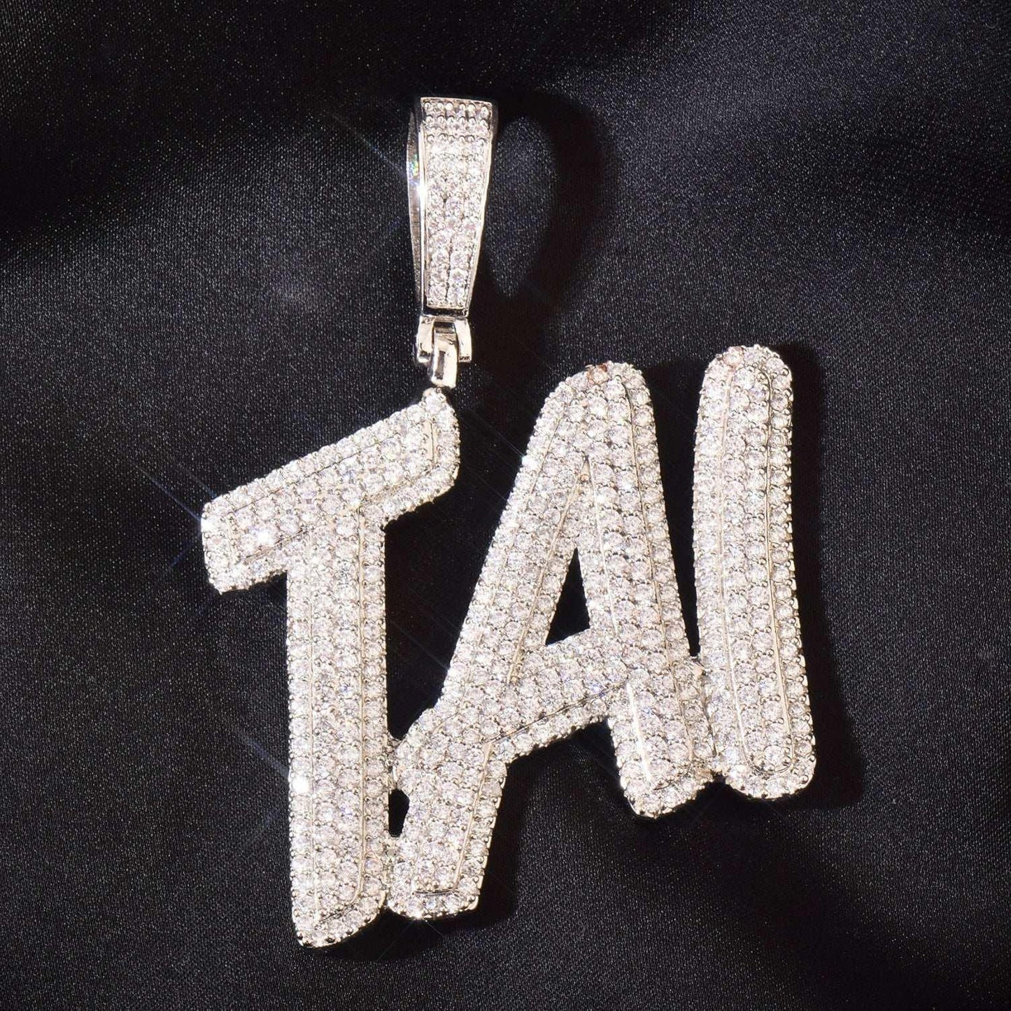 Dollar Sign Letter Chain | Hip Hop DIY Alphabet Pendant Trendy Fashion Necklace - CaratixJewelry