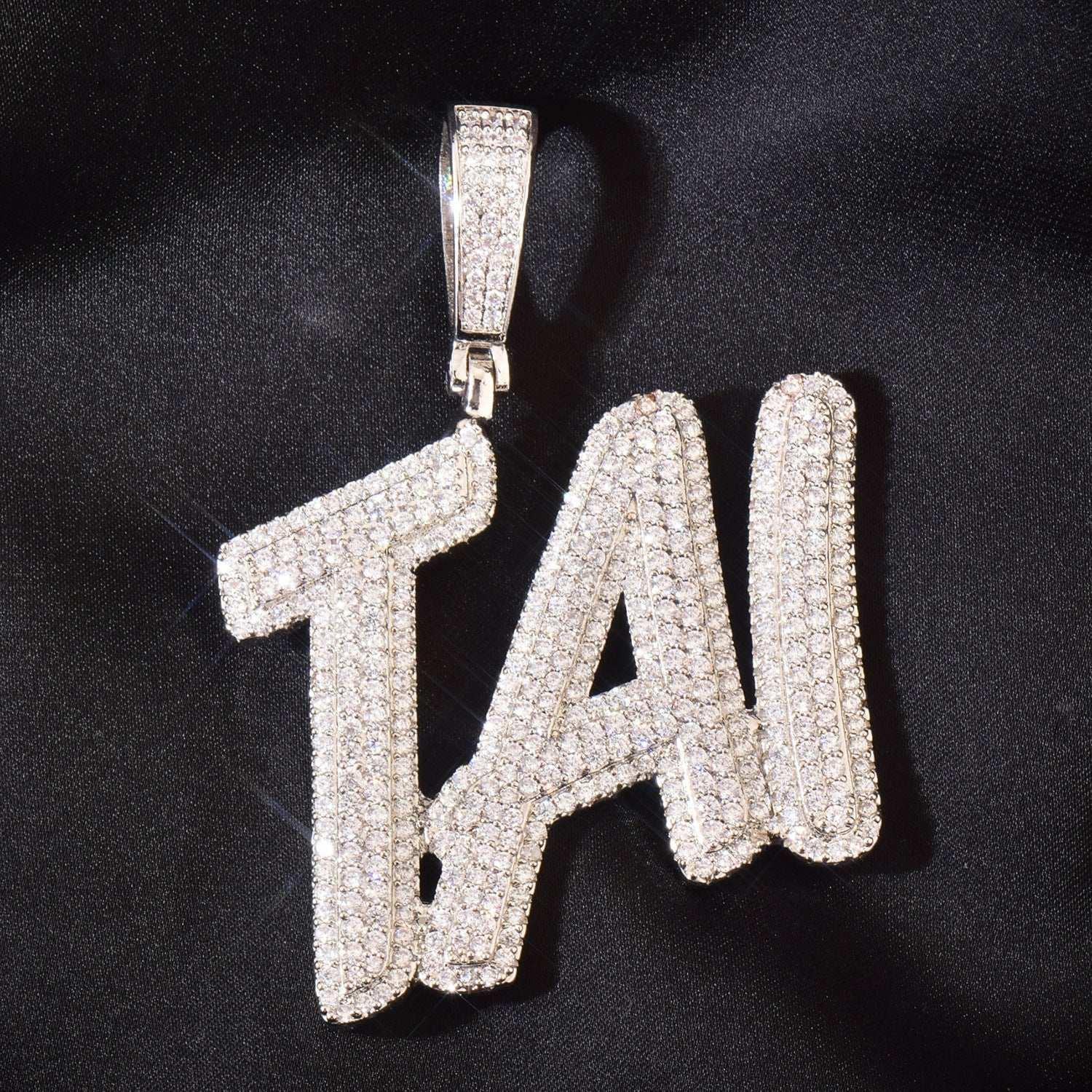 Dollar Sign Letter Chain | Hip Hop DIY Alphabet Pendant Trendy Fashion Necklace - CaratixJewelry