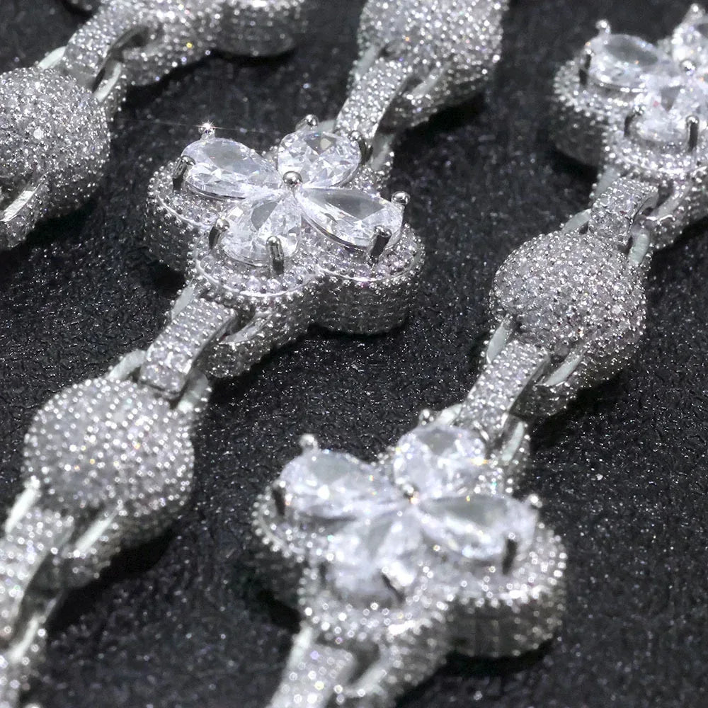 Custom 10mm Ball Link Iced Out Chain for Rapper | Caratix Jewelry - CaratixJewelry