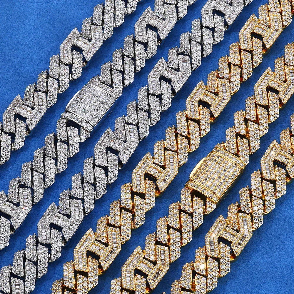 Custom 15mm Mariner Coffee Bean Iced Out Chain for Rapper | Caratix - CaratixJewelry