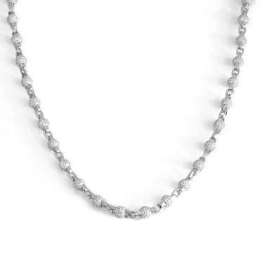 6mm Beaded Chain Necklace Zircon Hip Hop Jewelry for Men | Caratix Jewelry - CaratixJewelry