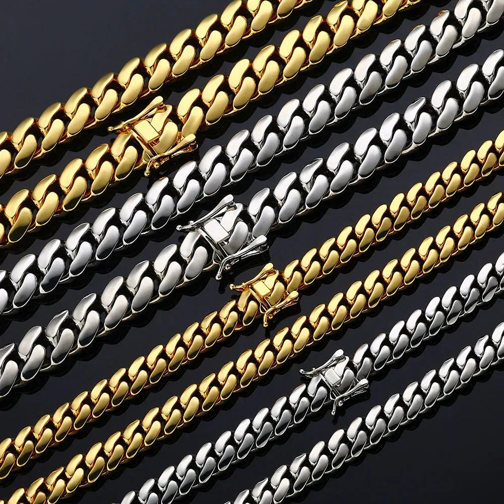 Polished Cuban Link Chain for Men – S925 Sterling Silver Minimalist Luxury Hip Hop Necklace - CaratixJewelry