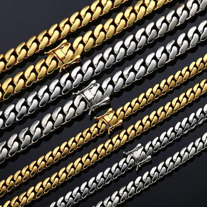 Polished Cuban Link Chain for Men – S925 Sterling Silver Minimalist Luxury Hip Hop Necklace - CaratixJewelry