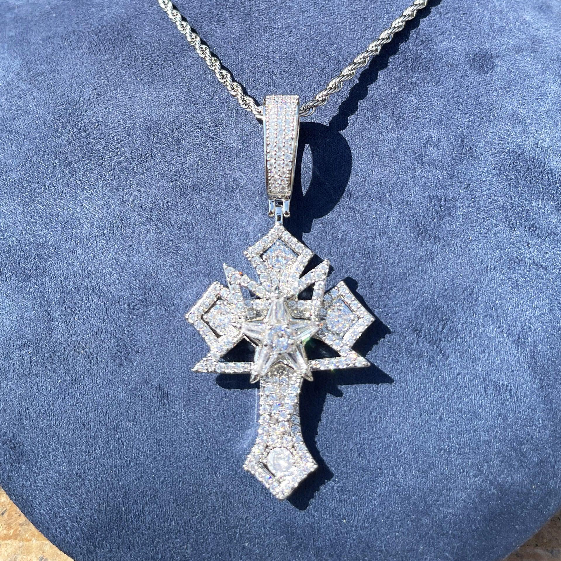 Men's Opium Style Gothic Necklace | Y2K Punk Grunge Jewelry | Caratix - CaratixJewelry