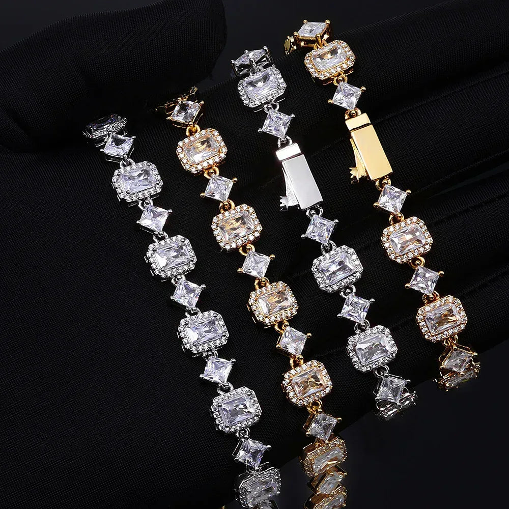Geometric Gemstone Star Zircon Hip Hop Jewelry Bracelet | Caratix Jewelry - CaratixJewelry