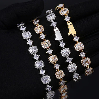 Geometric Gemstone Star Zircon Hip Hop Jewelry Bracelet | Caratix Jewelry - CaratixJewelry