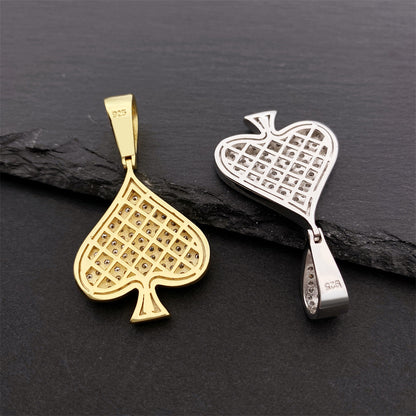 S925 Sterling Silver Moissanite Heart Pendant | Iced Out Heart Charm for Tennis Chain | Caratix