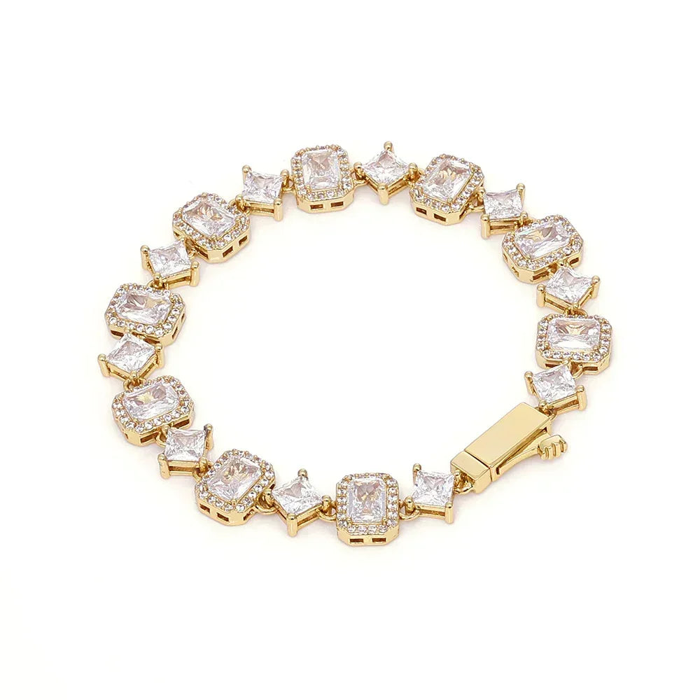 Geometric Gemstone Star Zircon Hip Hop Jewelry Bracelet | Caratix Jewelry - CaratixJewelry