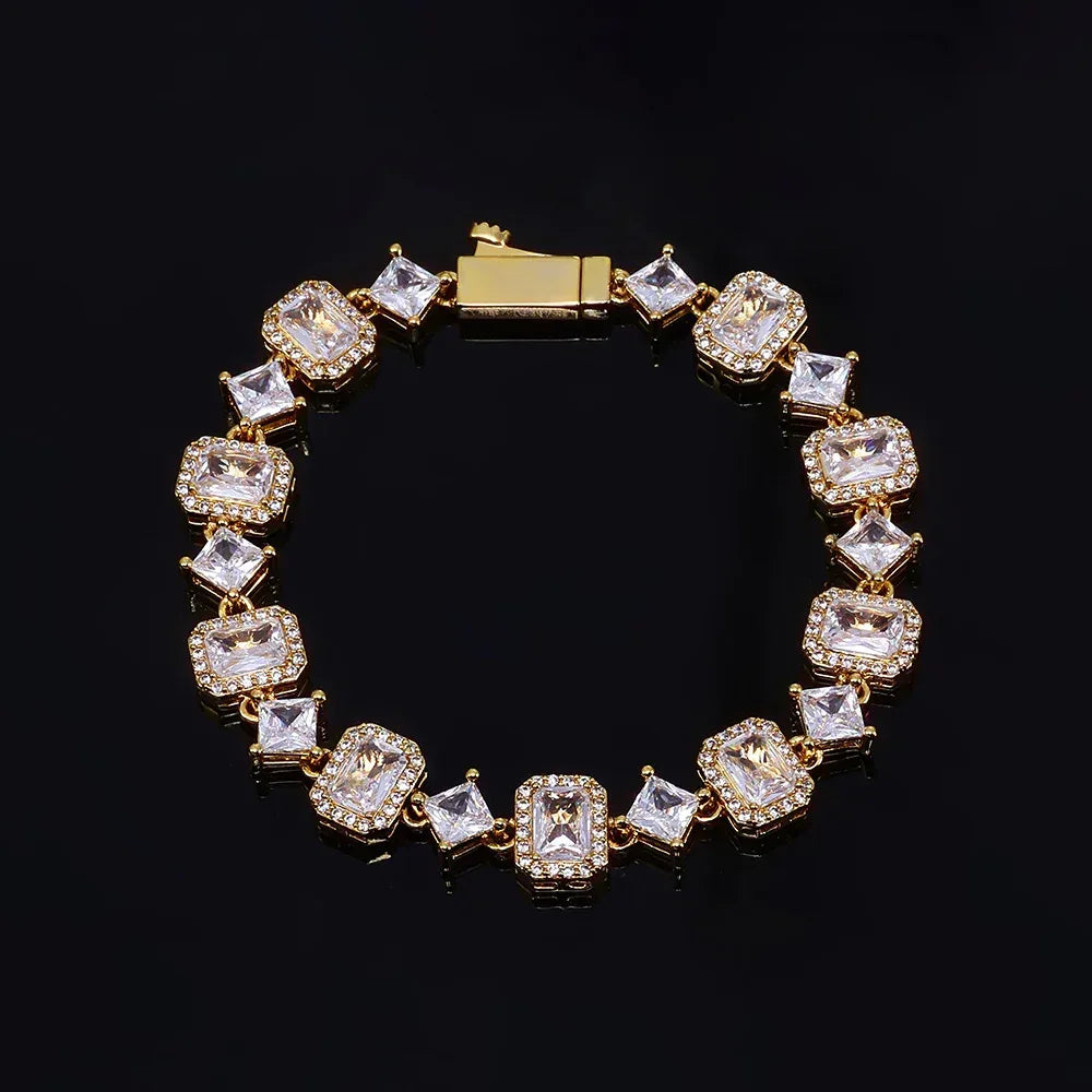 Geometric Gemstone Star Zircon Hip Hop Jewelry Bracelet | Caratix Jewelry - CaratixJewelry