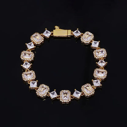 Geometric Gemstone Star Zircon Hip Hop Jewelry Bracelet | Caratix Jewelry - CaratixJewelry
