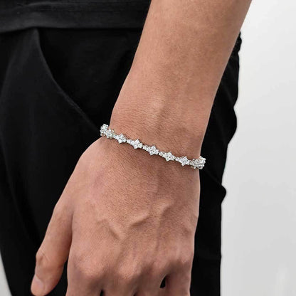 Airplane Zircon Tennis Chain Bracelet with Spring Clasp for Men & Women | Caratix Jewelry - CaratixJewelry