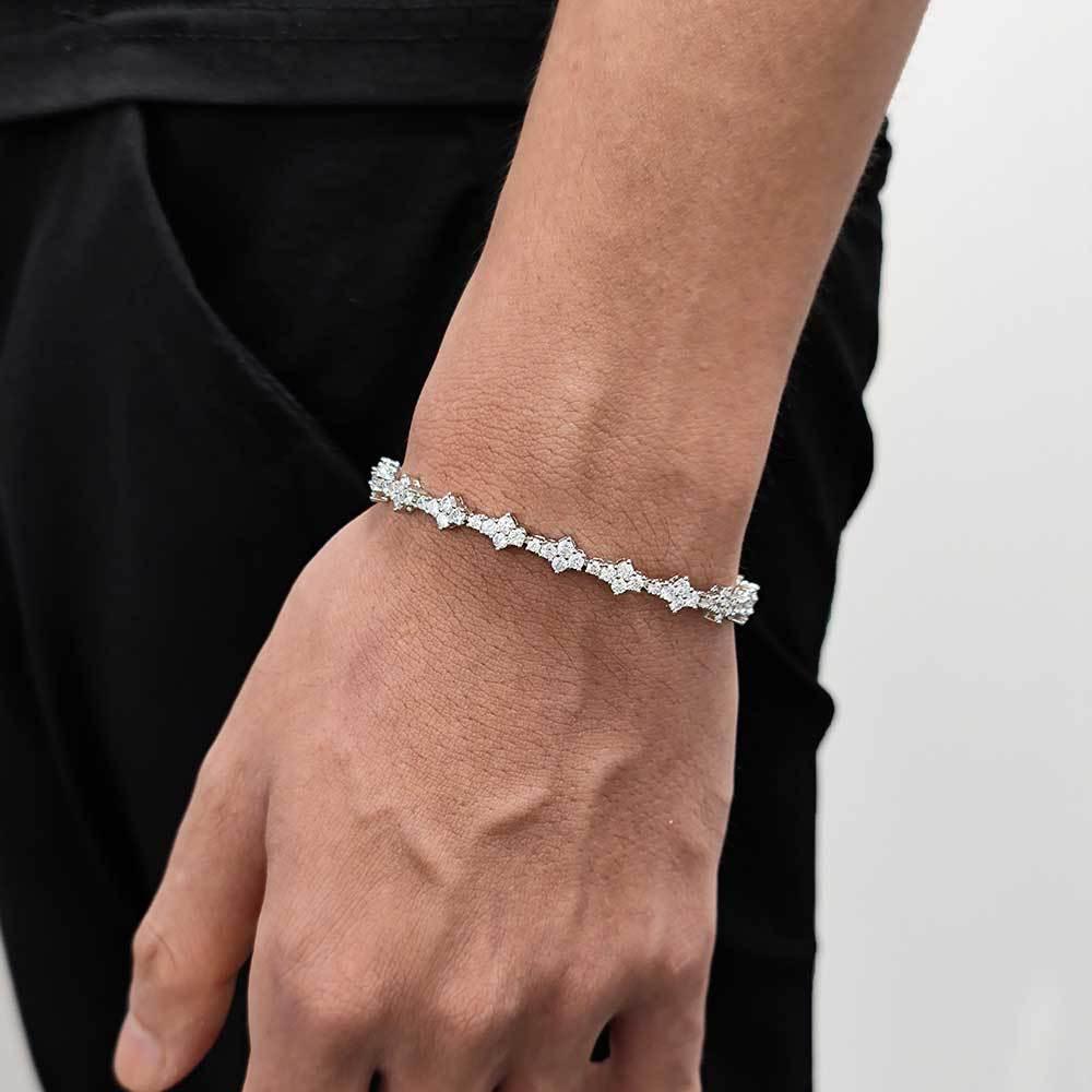 Custom Moissanite Airplane Tennis Bracelet | Women's High-Fire Hip Hop Bling | Caratix - CaratixJewelry