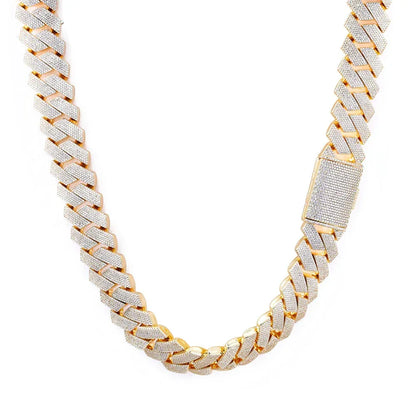 -Cut Moissanite Cuban Link Chain – S925 Sterling Silver Iced-Out Hip Hop Men’s Luxury Streetwear Necklace - CaratixJewelry
