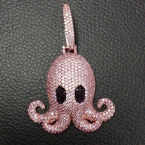 Men's Kraken Sea Monster Necklace | Premium Copper CZ Marine Jewelry Caratix - CaratixJewelry
