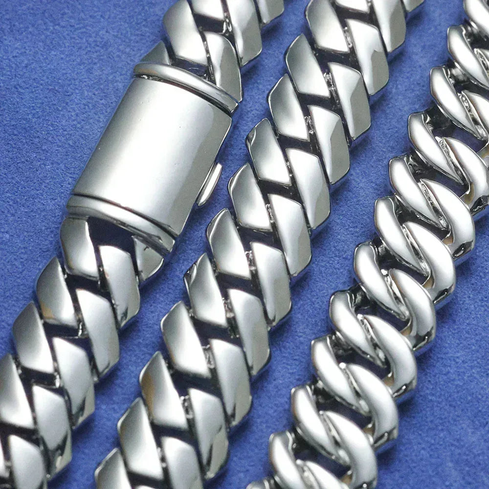 Custom 12mm Polished Cuban Chain Necklace for Men | Trendy Hip Hop Jewelry – Caratix Jewelry - CaratixJewelry