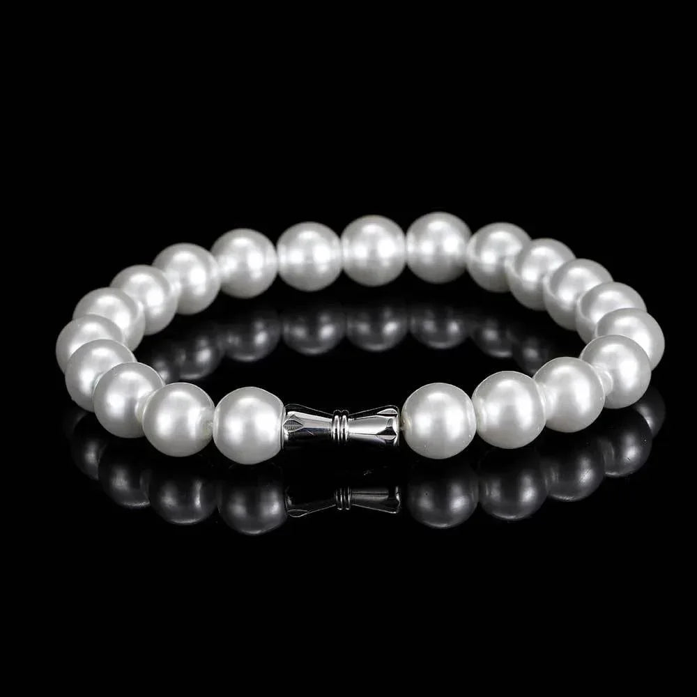 Minimalist Pearl Bracelet for Men & Women | Trendy Hip Hop Jewelry with Luxury Feel | Caratix Jewelry - CaratixJewelry