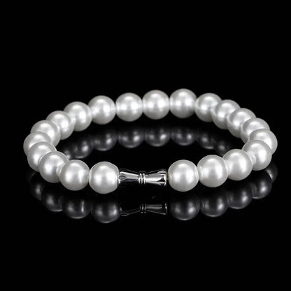 Minimalist Pearl Bracelet for Men & Women | Trendy Hip Hop Jewelry with Luxury Feel | Caratix Jewelry - CaratixJewelry
