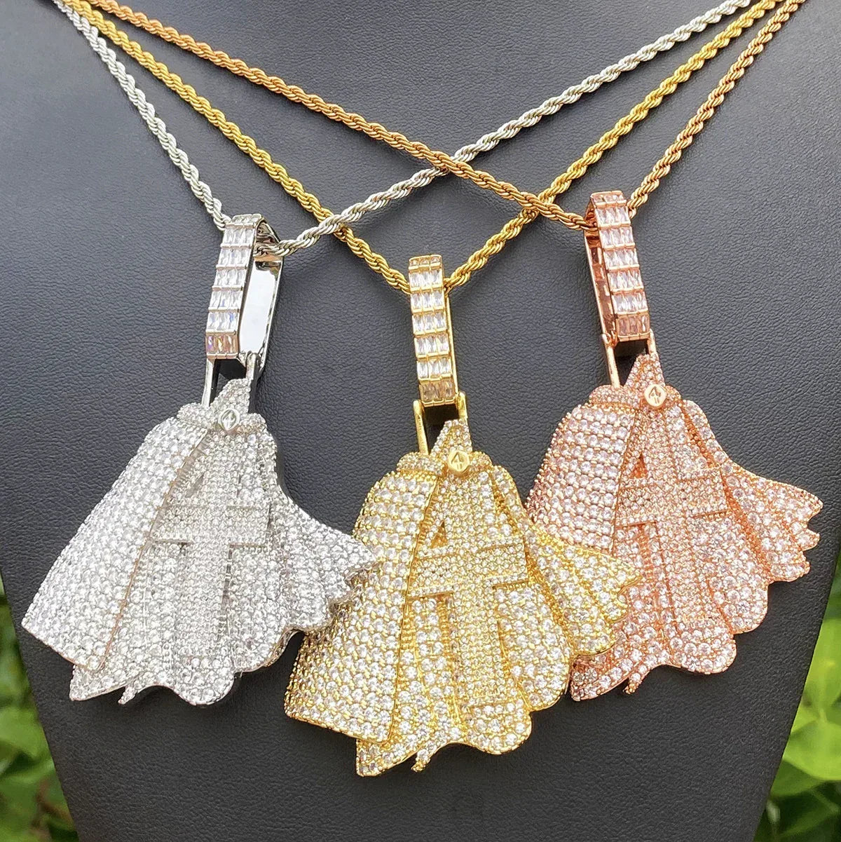 New Drop: Iced Out "Cape Cross" Pendant | Unisex Real Copper CZ Heroic Guardian Necklace - CaratixJewelry