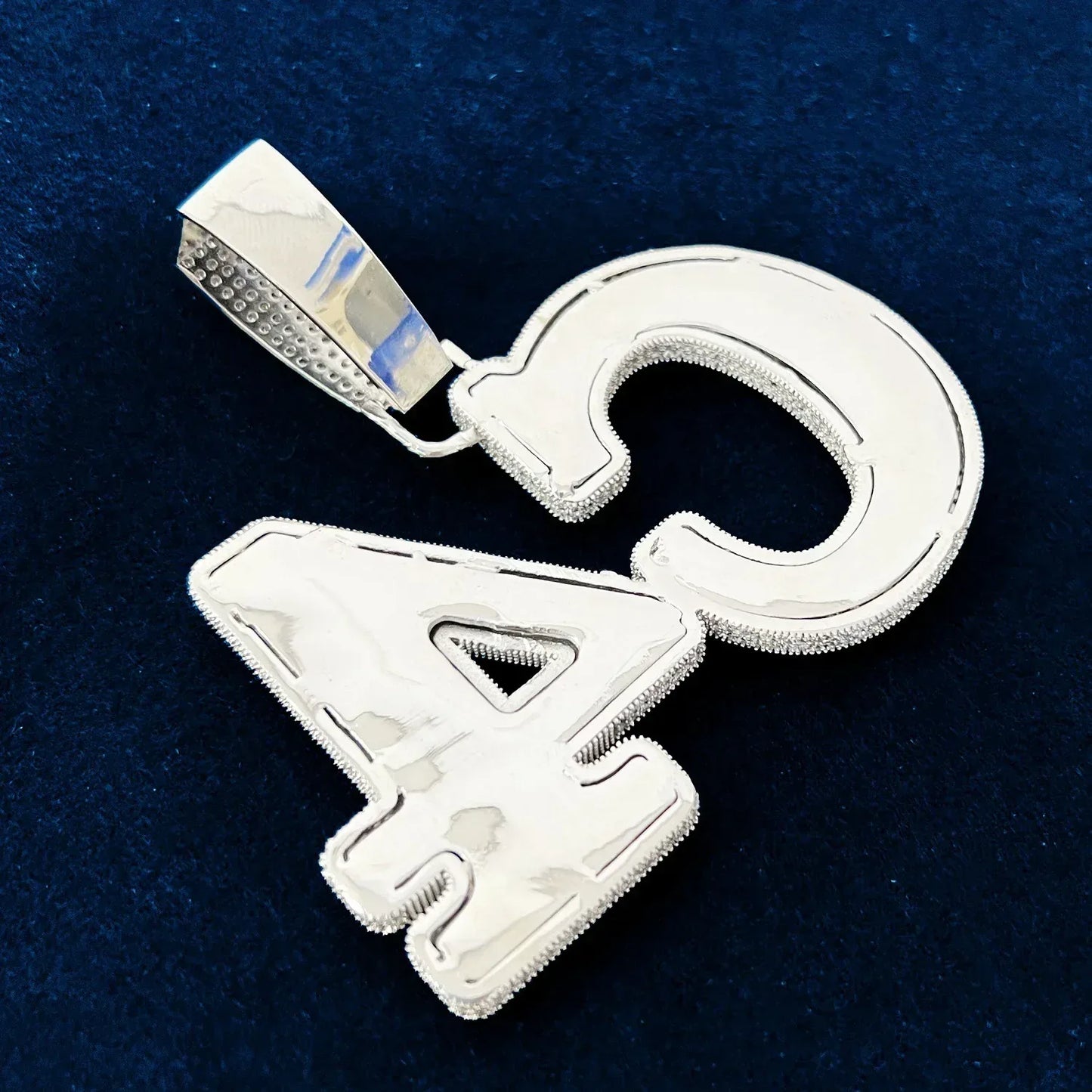 Iced Out Letter & Number Pendant | DIY CZ Initial Hip Hop Custom Necklace - CaratixJewelry