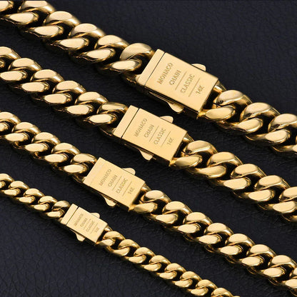 Custom 14K Gold 4-Sided -Cut Cuban Bracelet Caratix - CaratixJewelry