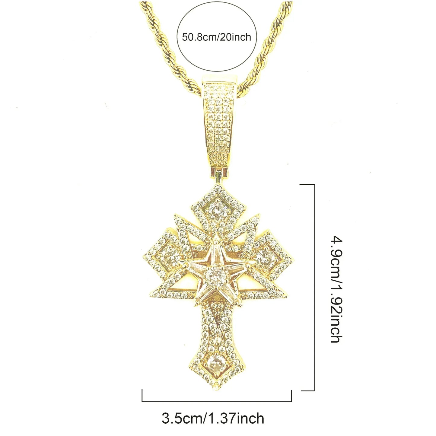 Men's Opium Style Gothic Necklace | Y2K Punk Grunge Jewelry | Caratix - CaratixJewelry