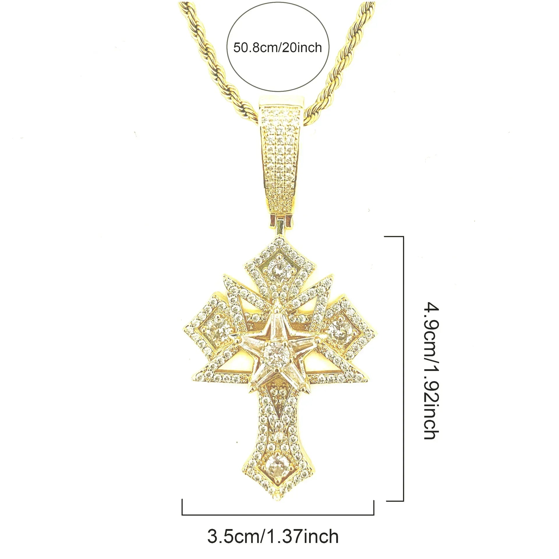 Men's Opium Style Gothic Necklace | Y2K Punk Grunge Jewelry | Caratix - CaratixJewelry