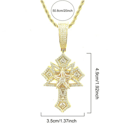 Men's Opium Style Gothic Necklace | Y2K Punk Grunge Jewelry | Caratix - CaratixJewelry