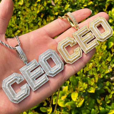 Women's Boss Babe Executive Necklace | Premium Copper CZ Leadership Jewelry - CaratixJewelry