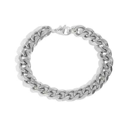 11mm Cuban Chain Bracelet with 6-Sided Grind - CaratixJewelry