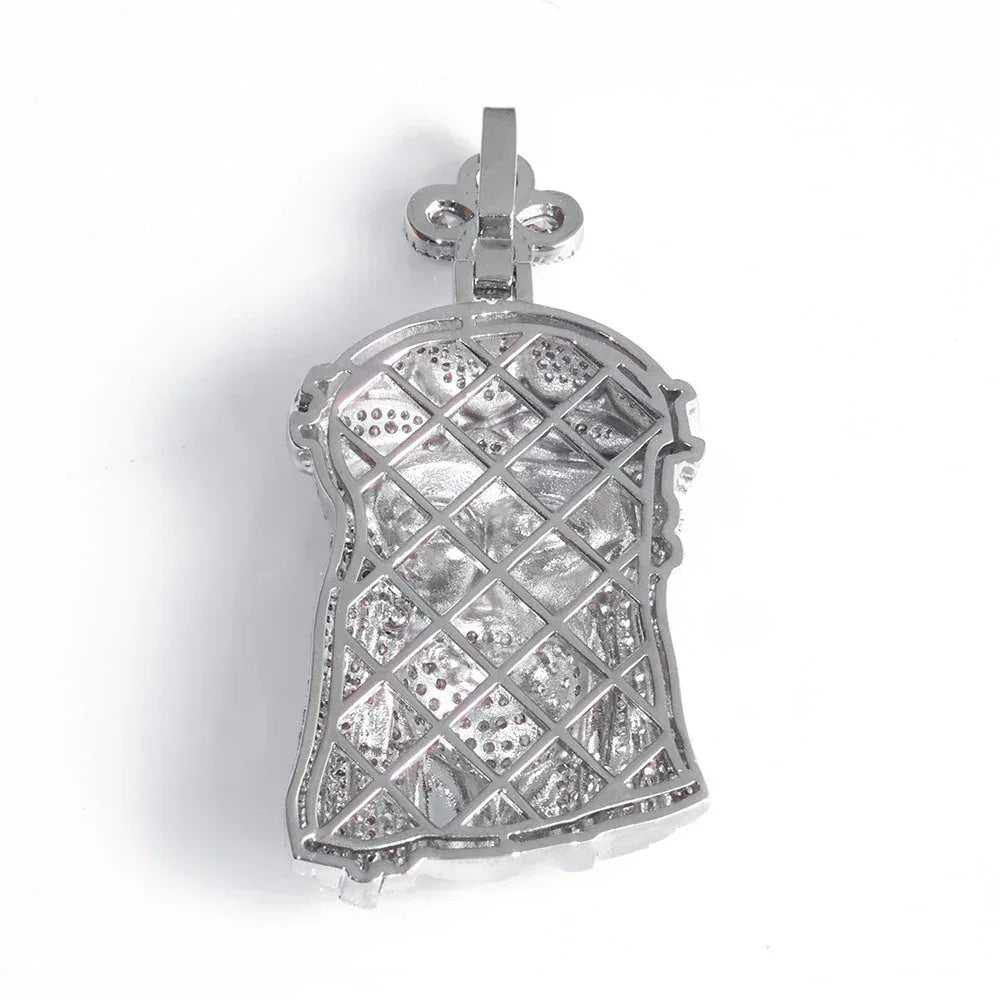 3D Iced Out Figure Portrait Pendant | Custom Pendant Necklace for Men | Caratix - CaratixJewelry