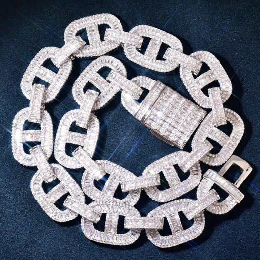 Pig Nose Cuban Chain Necklace with Copper & Zircon | Hip Hop Rapper Jewelry for Men | Caratix Jewelry - CaratixJewelry