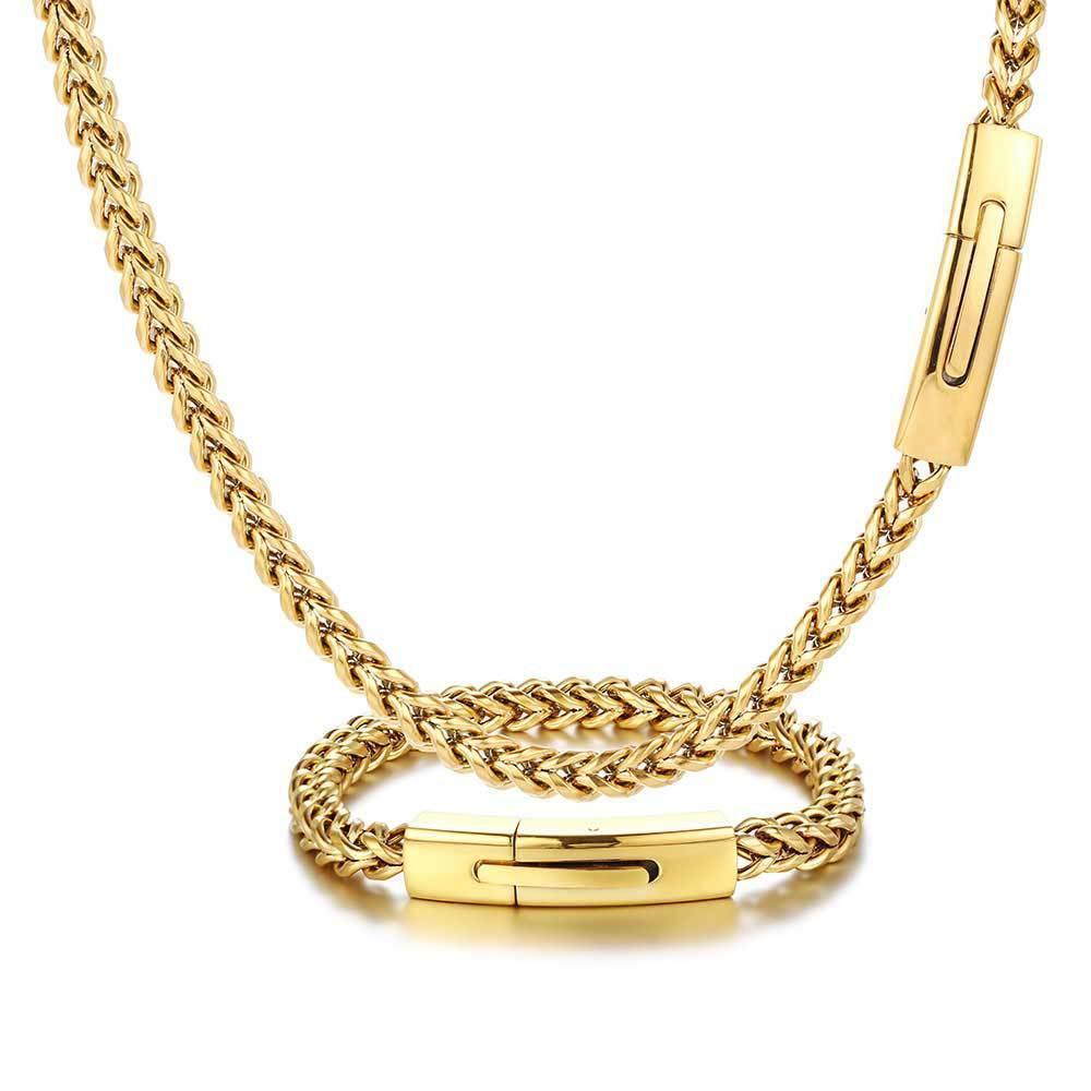 6mm Reversible Link Hip Hop Necklace Rapper Iced Out Chain Style for Men | Caratix Jewelry - CaratixJewelry