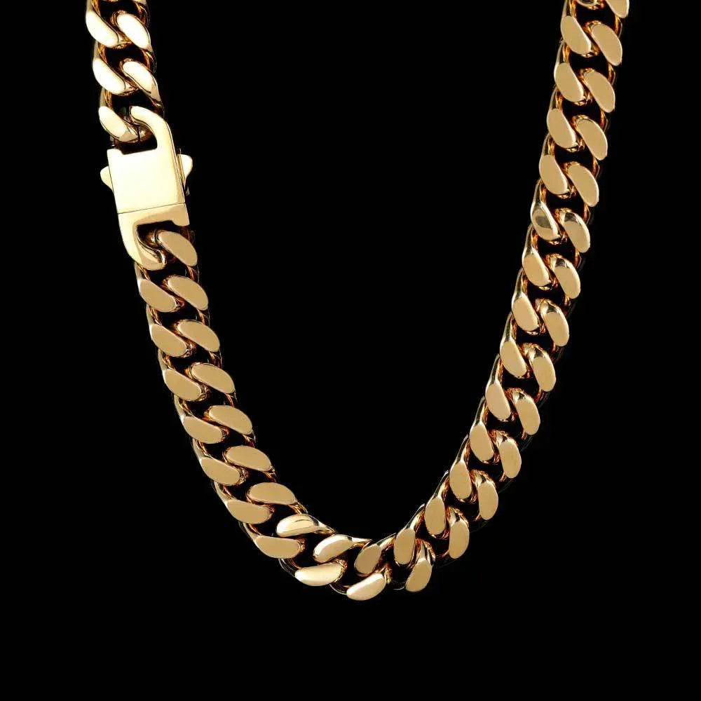 Stainless Steel Cuban Chain Necklace for Men | Caratix Jewelry - CaratixJewelry
