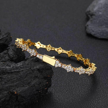 Airplane Zircon Tennis Chain Bracelet with Spring Clasp for Men & Women | Caratix Jewelry - CaratixJewelry