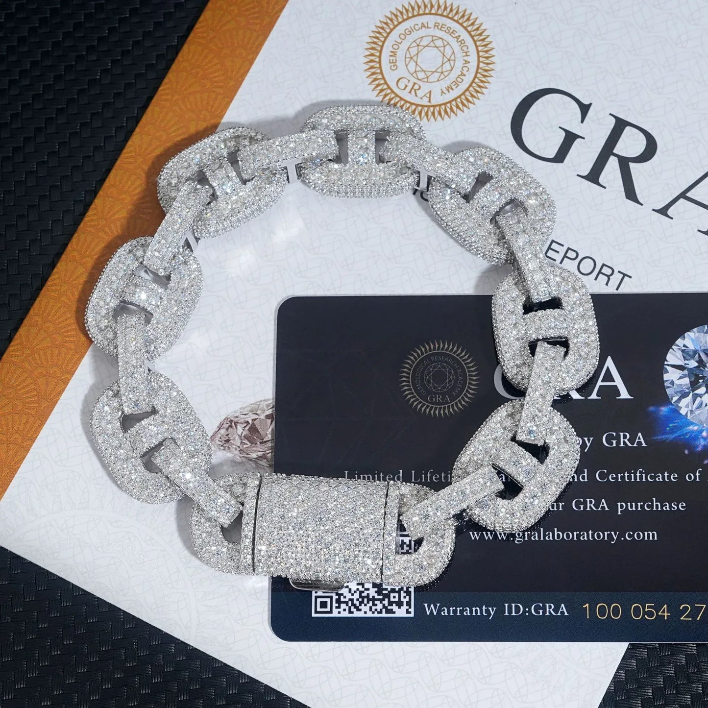 15mm Moissanite Figure-Eight Cuban Link | S925 Silver Men’s Hip Hop Jewelry - CaratixJewelry