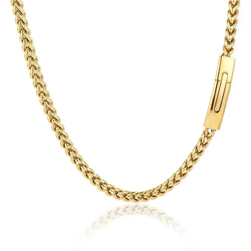 6mm Reversible Link Hip Hop Necklace Rapper Iced Out Chain Style for Men | Caratix Jewelry - CaratixJewelry