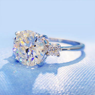 2026 Summer New S925 Silver 3ct Moissanite Ring | 3 Carat D Color VVS1 Solitaire | Caratix