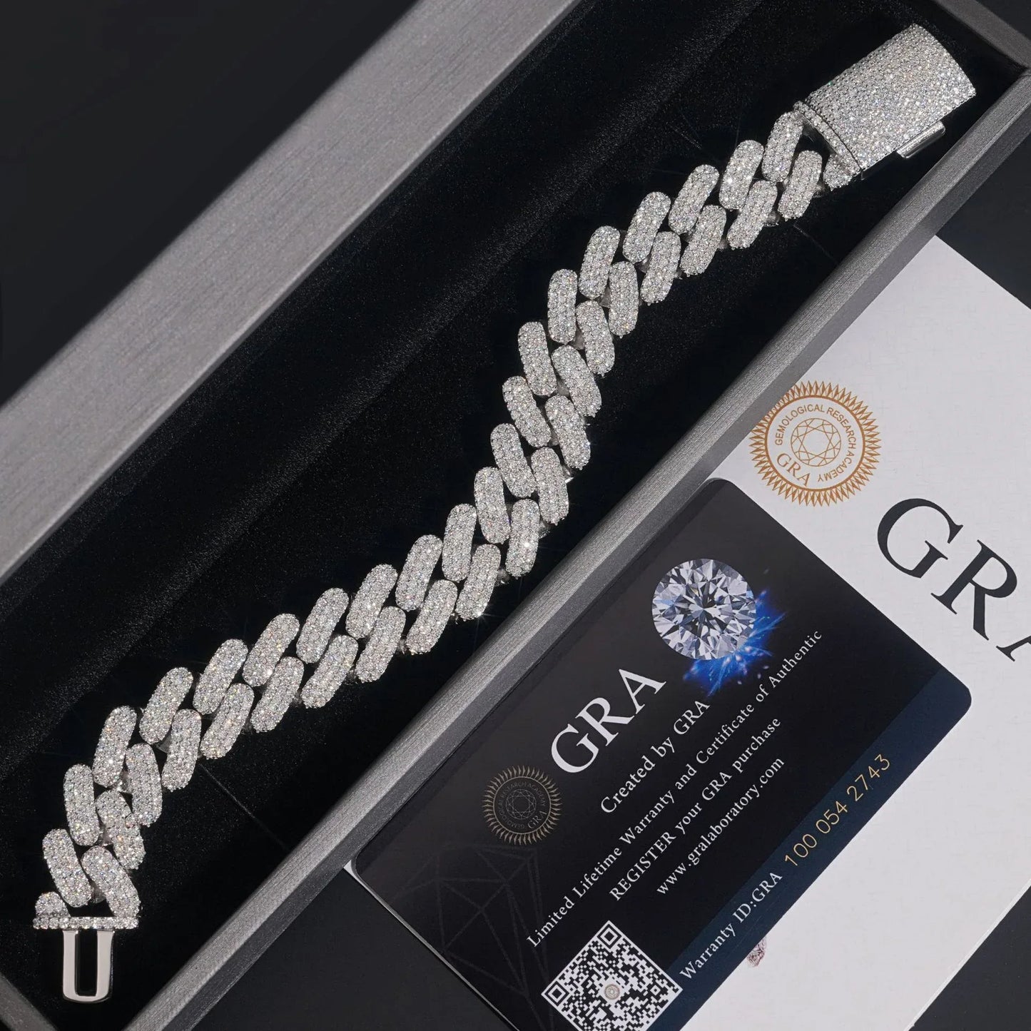 S925 Silver Moissanite Cuban Link Bracelet | Hip Hop Jewelry - CaratixJewelry