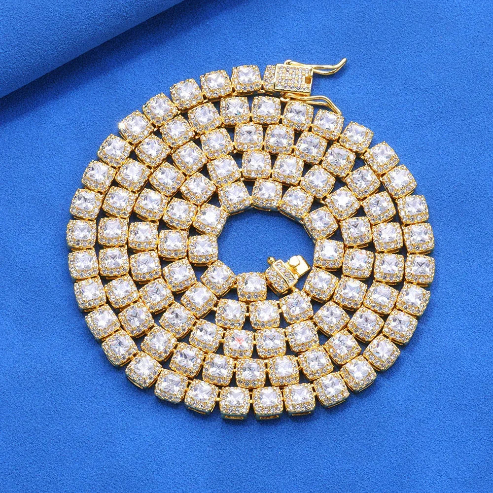 Custom 5mm Baguette Sugar Link Gold Chain for Rapper | Caratix - CaratixJewelry