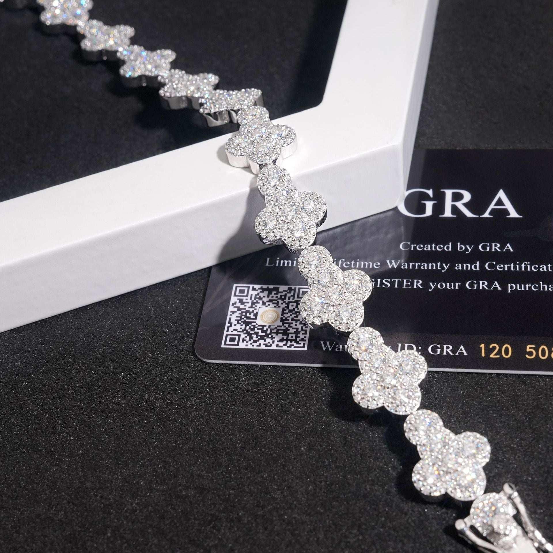 13mm Moissanite Cross Cuban Link Bracelet | S925 Silver Hip Hop Jewelry - CaratixJewelry