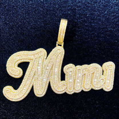 Iced Out Letter Pendant | Hip Hop CZ Alphabet Custom Necklace for Men & Women - CaratixJewelry